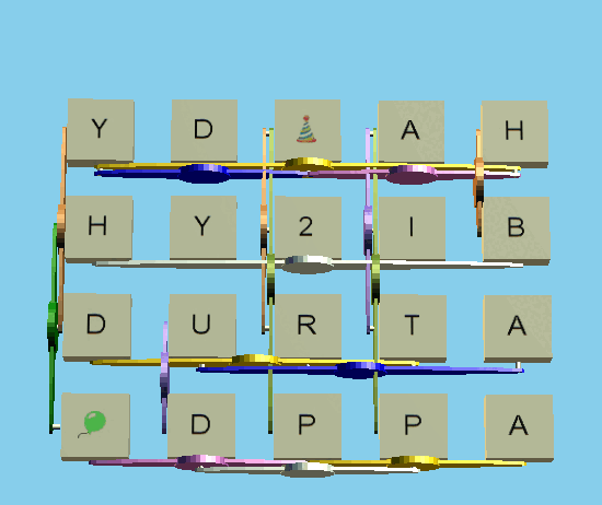 SpinShuffle five-letter word puzzle